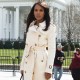 Olivia Pope Scandal Kerry Washington Double Breasted White Coat