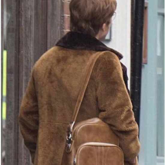 Rocketman Elton John (Taron Egerton) Shearling Coat