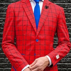 Spider-Man Tuxedo Far From Home Red Blazer Spider-Man Tuxedo Far From Home Red Blazer