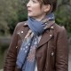 Moonflower Murders Lesley Manville (Susan Ryeland) Leather Jacket