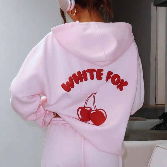 White Fox With Love In The Moment Pullover Hoodie 