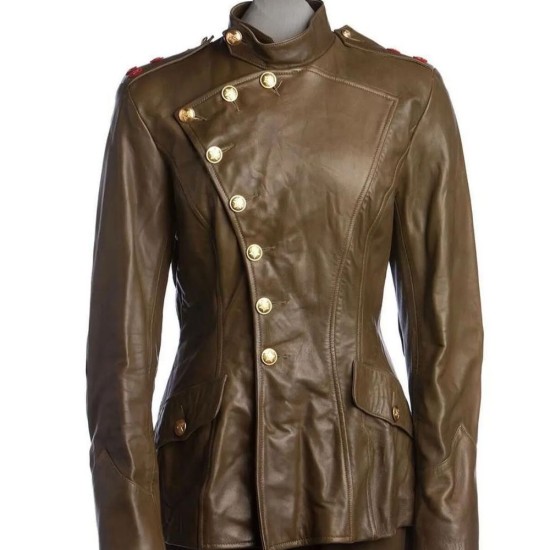 GoldenEye Xenia Onatopp (Famke Janssen) Military Leather Jacket GoldenEye Xenia Onatopp (Famke Janssen) Military Leather Jacket