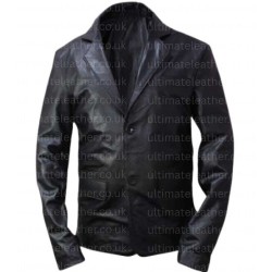 Men's Classic Blazer Leather Jacket