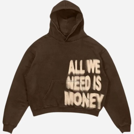Unisex All We Need Is Money Pullover Hoodie Unisex All We Need Is Money Pullover Hoodie
