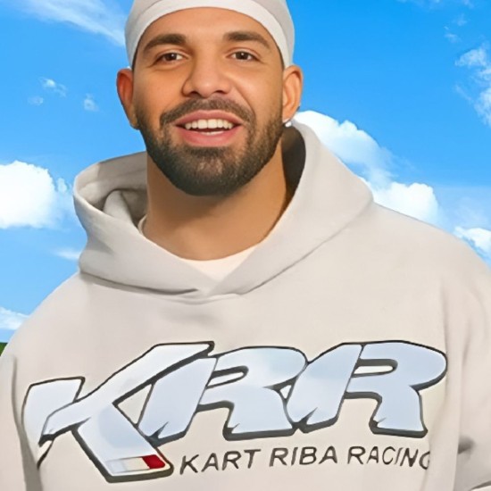 Drake Kart Riba Racing Grey Hoodie