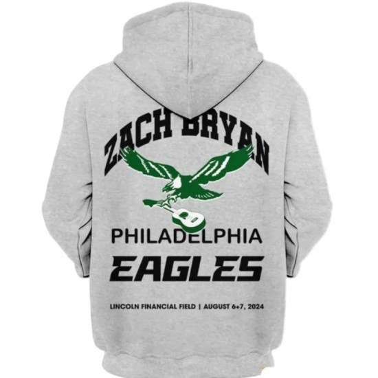Zach Bryan Eagles Black Hoodie Zach Bryan Eagles Black Hoodie
