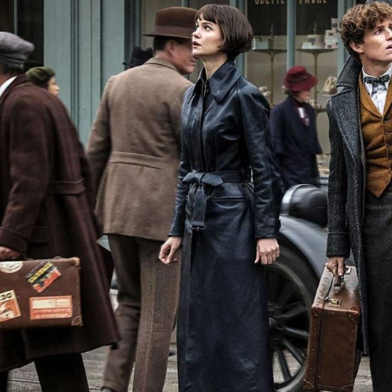 Fantastic Beasts 2 Tina Goldstein (Katherine Waterston) Leather Coat