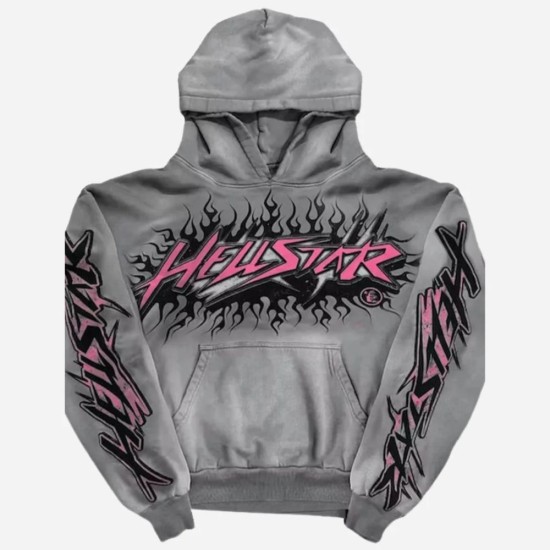 Hellstar Grey Hoodie Hellstar Grey Hoodie