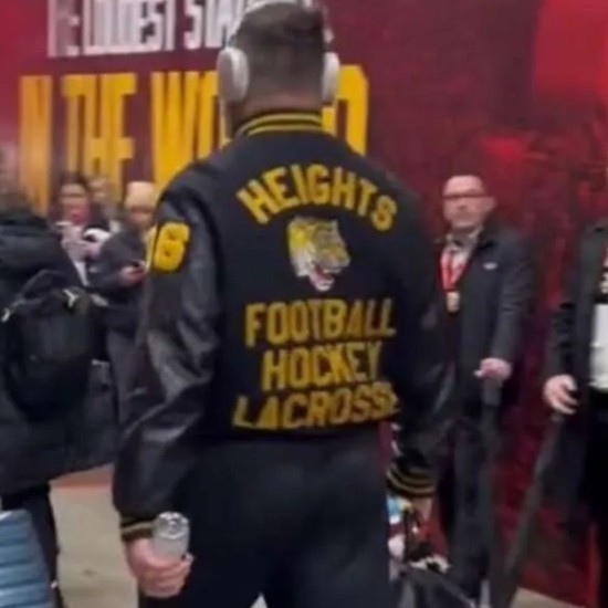 Jason Daniel Kelce Black Varsity Jacket