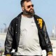 Jason Daniel Kelce Black Varsity Jacket
