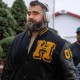Jason Daniel Kelce Black Varsity Jacket