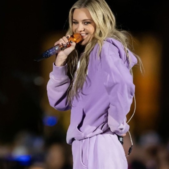 Kelsea Ballerini Purple Pullover Hoodie Kelsea Ballerini Purple Pullover Hoodie