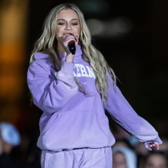 Kelsea Ballerini Purple Pullover Hoodie Kelsea Ballerini Purple Pullover Hoodie