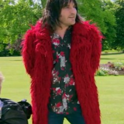 Great British Bake Off Noel Fielding Red Fur Coat Great British Bake Off Noel Fielding Red Fur Coat