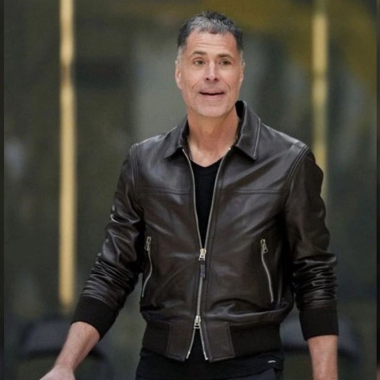 Rob Pelinka Leather Jacket