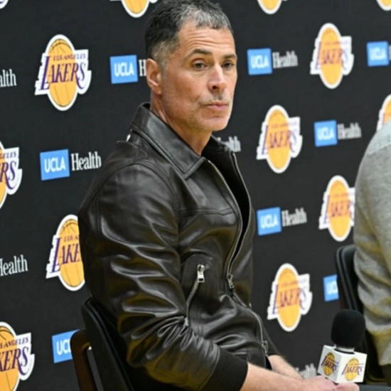 Rob Pelinka Leather Jacket