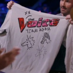 The Voice S27 Team Adam White Fleece Hoodie