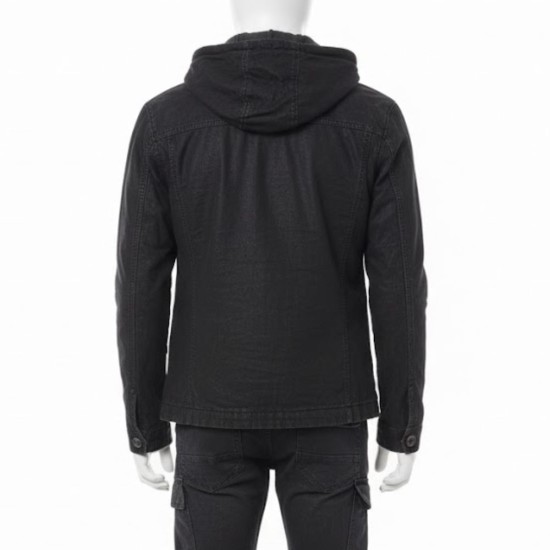 12 Monkeys Aaron Stanford (James Cole) Black Leather Jacket