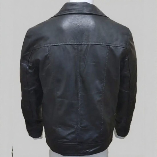 After Hero Fiennes Tiffin (Hardin Scott) Black Leather Jacket