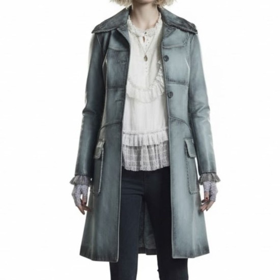 Batwoman Alice (Rachel Skarsten) Distressed Leather Trench Coat