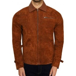 Allied Brad Pitt (Max Vatan) Brown Suede Jacket Allied Brad Pitt (Max Vatan) Brown Suede Jacket