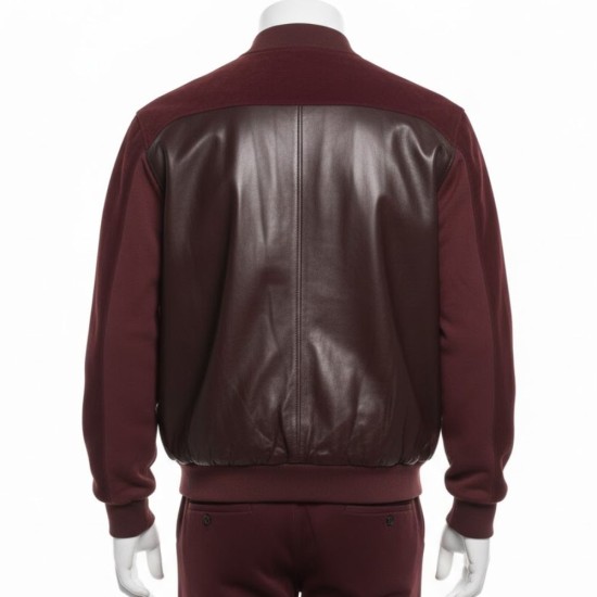 American Music Awards Event DJ Khaled Bomber Leather Jacket