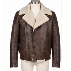Rafael Casal Brown Vintage Shearling Leather Jacket Rafael Casal Brown Vintage Shearling Leather Jacket