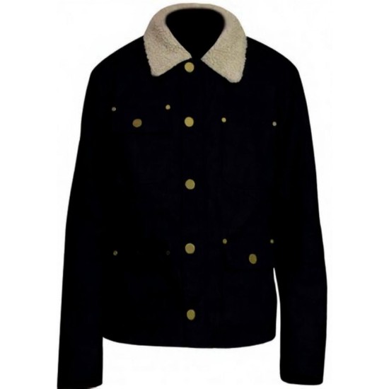 Chicago P.D. (patrick John Flueger) Adam Ruzek Black Cotton Jacket Chicago P.D. (patrick John Flueger) Adam Ruzek Black Cotton Jacket