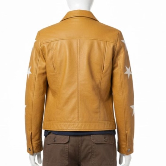 Curfew Lou Collins (Miranda Richardson) Yellow Leather Jacket