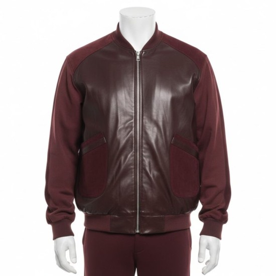 American Music Awards Event DJ Khaled Bomber Leather Jacket