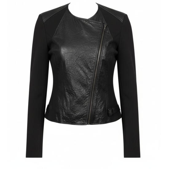 Hostages Sandrine Renault (Sandrine Holt) Black Leather Jacket