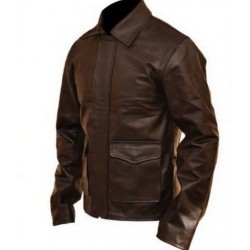 Indiana Jones Vintage Brown Leather Jacket