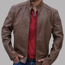 Jason Bourne (Matt Damon) Brown Leather Jacket