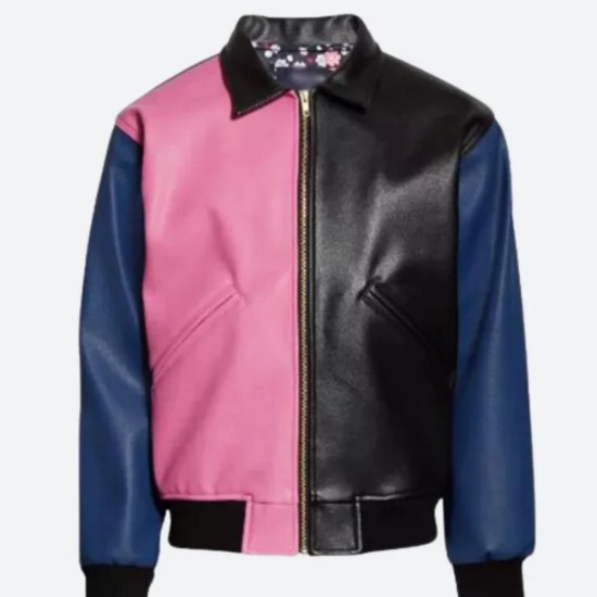 Justin Bieber Tricolor Leather Jacket