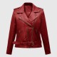 Last Christmas Kate (Emilia Clarke) Red Leather Jacket