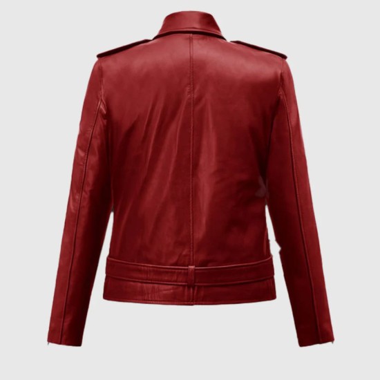 Last Christmas Kate (Emilia Clarke) Red Leather Jacket