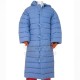 Adam Sandler Little Nicky Blue Padded Long Puffer Hooded Jacket