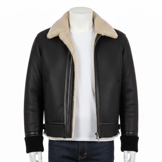 Adrien Brody Leather Shearling Jacket Adrien Brody Leather Shearling Jacket