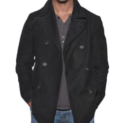 Lucifer Albert Ezerzer Amenadiel Black Wool Coat Lucifer Albert Ezerzer Amenadiel Black Wool Coat