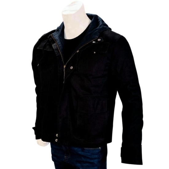 Black Mirror Alex Lawther (Kenny) Black Cotton Jacket Black Mirror Alex Lawther (Kenny) Black Cotton Jacket