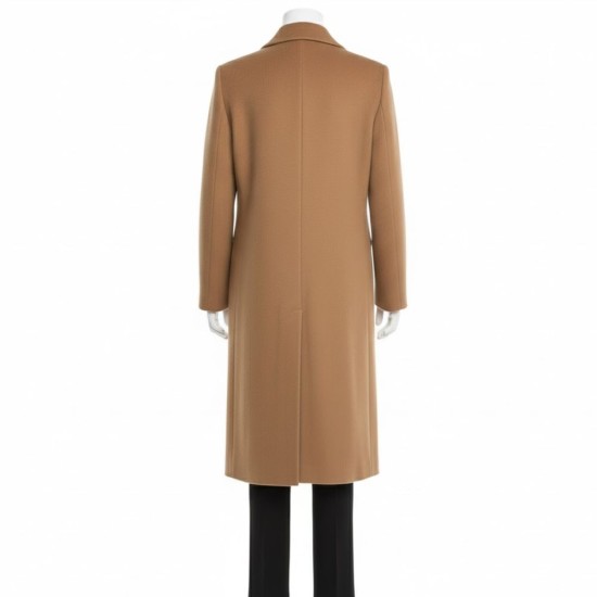 Amanda Holden Brown Long Coat