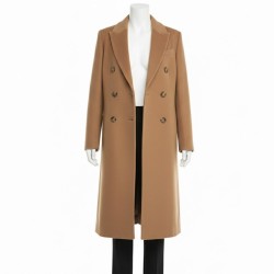 Amanda Holden Brown Long Coat