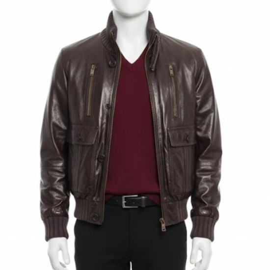 Your Place Or Mine Ashton Kutcher (Peter Coleman) Leather Jacket