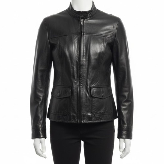 Battlestar Galactica Lucy Lawless (D'Anna Biers) Leather Jacket Battlestar Galactica Lucy Lawless (D'Anna Biers) Leather Jacket