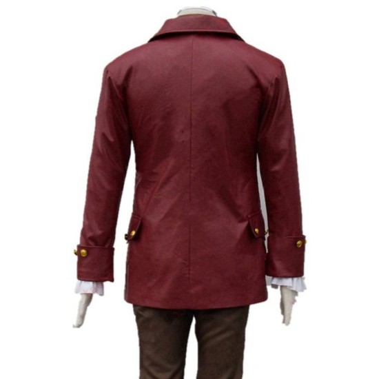 Beauty and the Beast Luke Evans (Gaston) Leather Coat