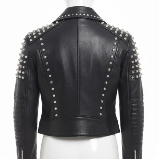 Bella Thorne Black Studded Jacket