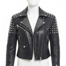 Bella Thorne Black Studded Jacket Bella Thorne Black Studded Jacket