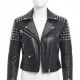Bella Thorne Black Studded Jacket