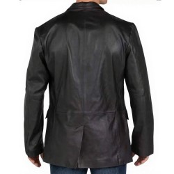 Daisy Jones & the Six Sam Claflin (Billy Dunne) Leather Blazer