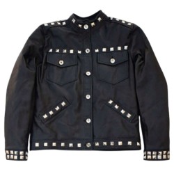 Black Synth Star Fortnite Leather Jacket Black Synth Star Fortnite Leather Jacket